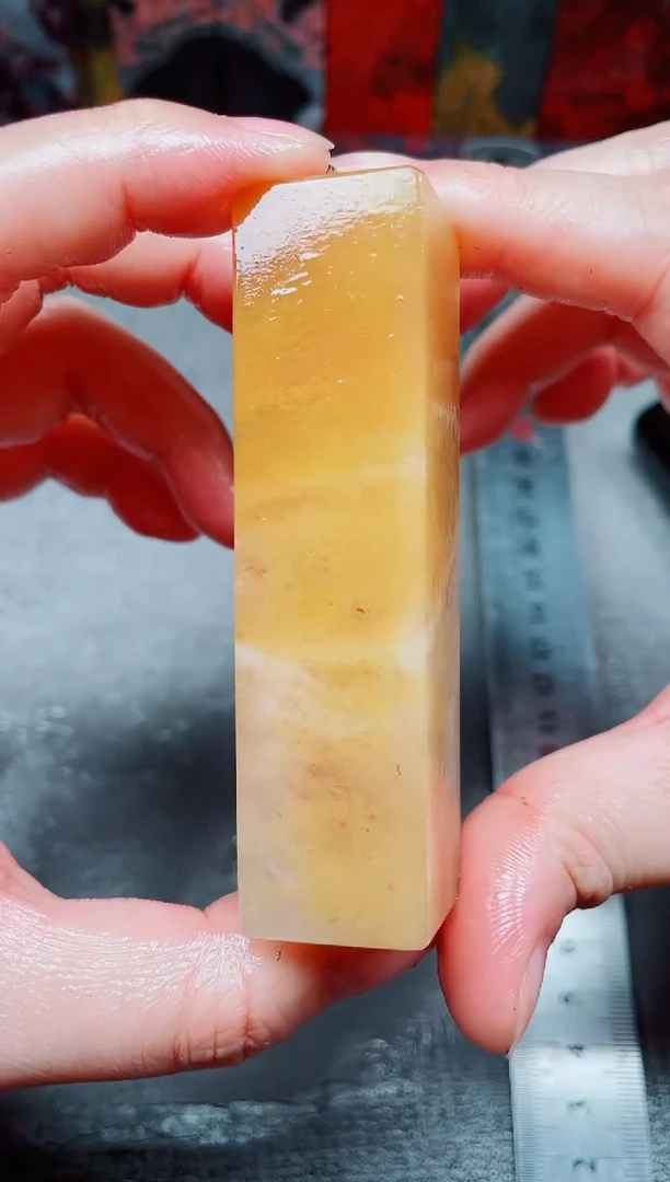 桂林鸡血玉素章2.0左右42