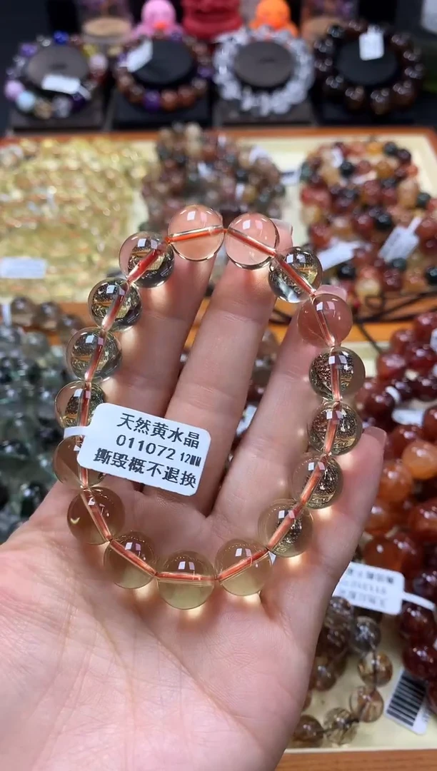 未镶嵌手链水晶12*