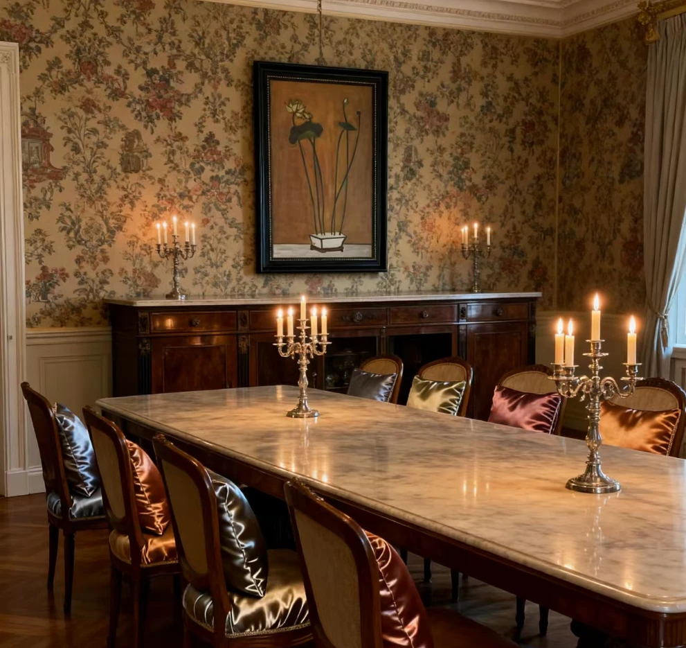 欧美式餐厅装饰画美式风格小众艺术壁画有高级感XD3