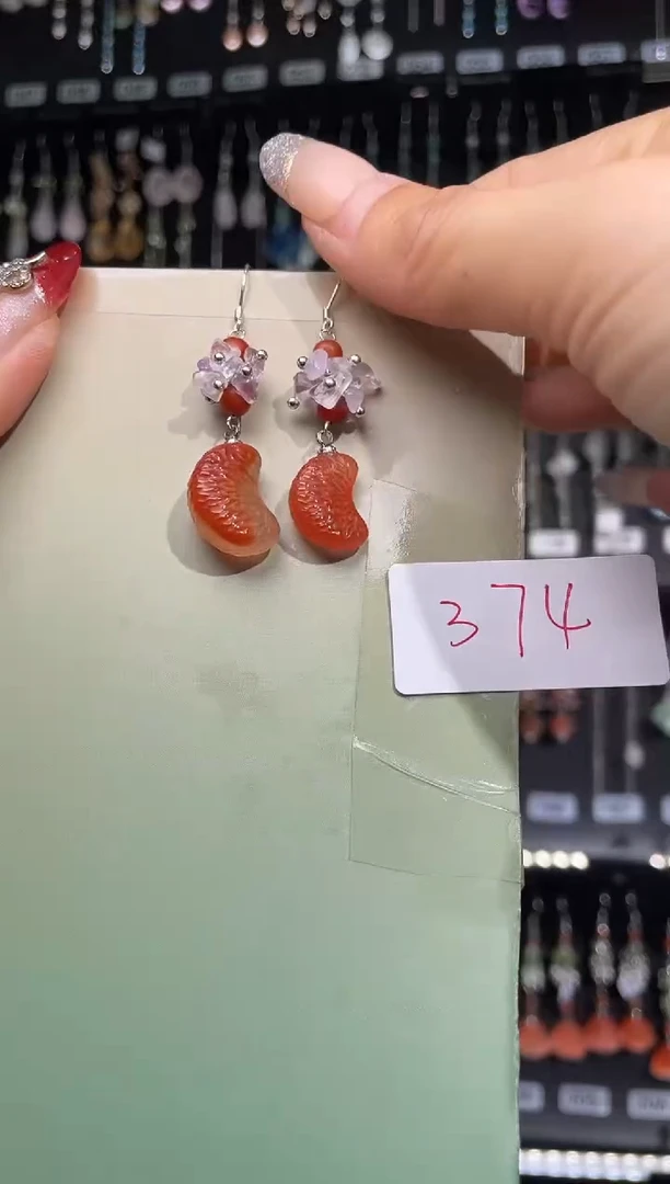 【闪购商品】紫晶耳饰银S925镶嵌喜欢拍