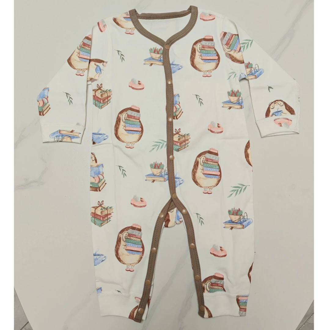 乐娃娃四季长袖连体哈衣 刺猬教授