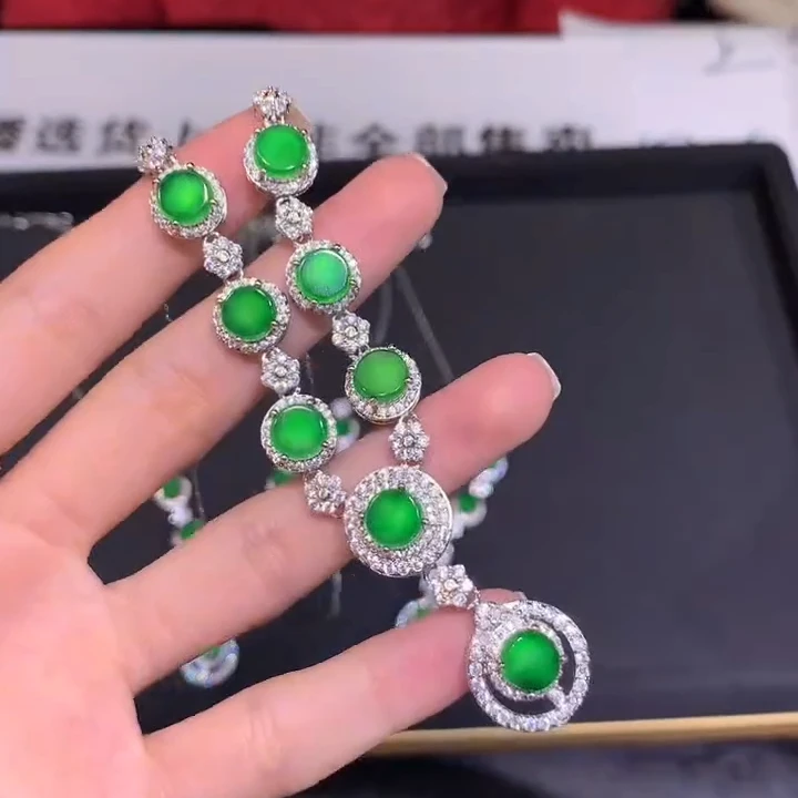 【逍遥严选】天然A货翡翠圆牌套链*774/202/多样性发/1件