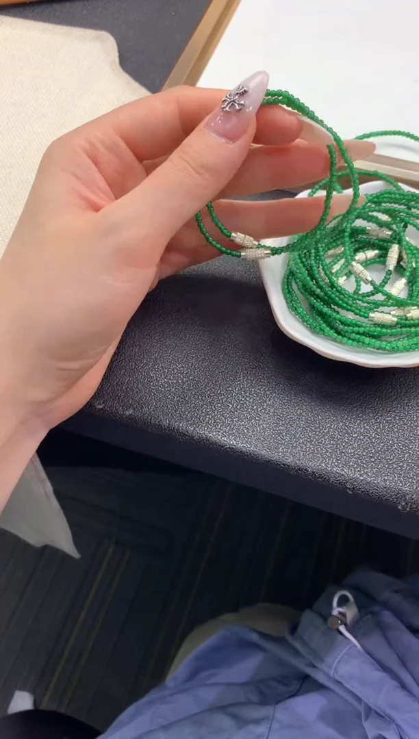 未镶嵌手串翡翠FC508 翡翠小米珠手串 多样性发其一