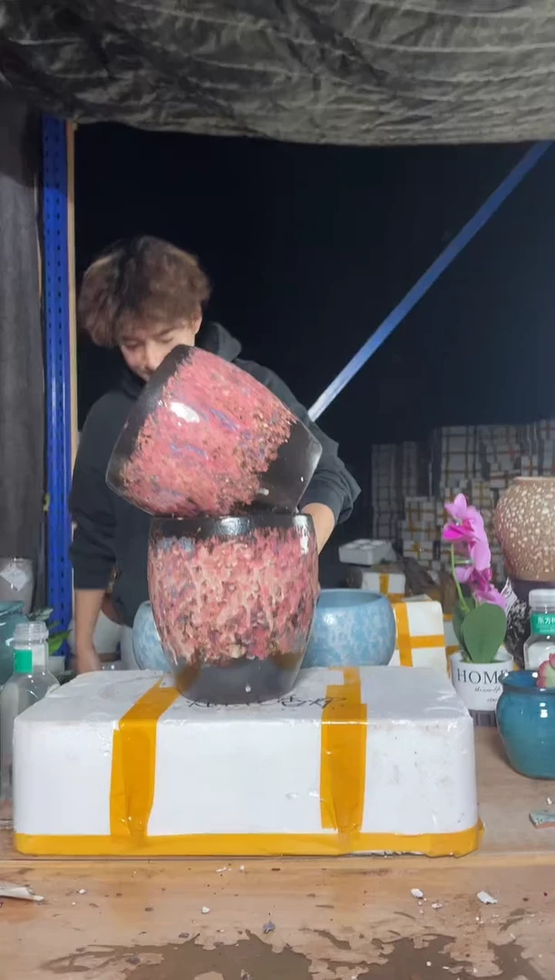 紫砂花盆宜兴紫砂粗陶花盆18-20