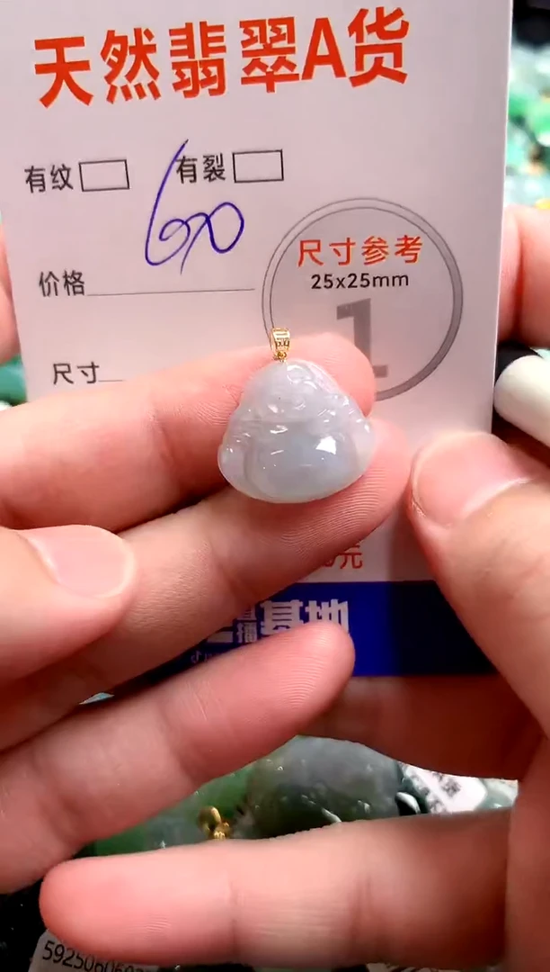 翡翠18K金镶嵌颈饰24000300