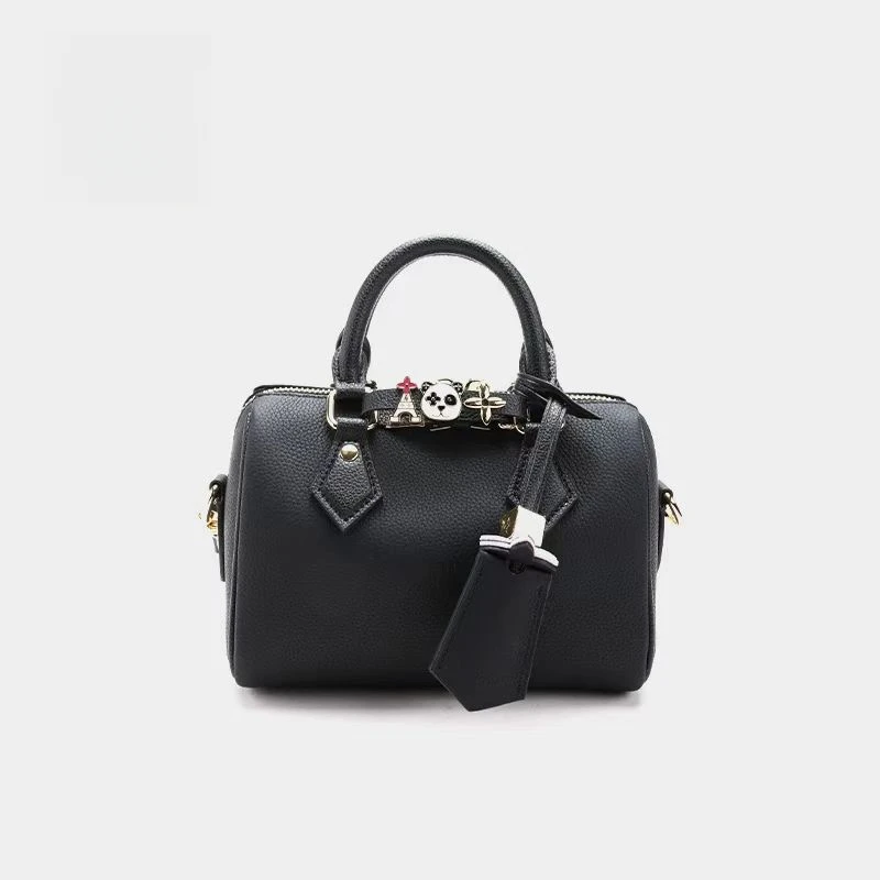 T 包包女款爆款2025新款定制款手提女包 L0441 黑（尺寸18*11*13）