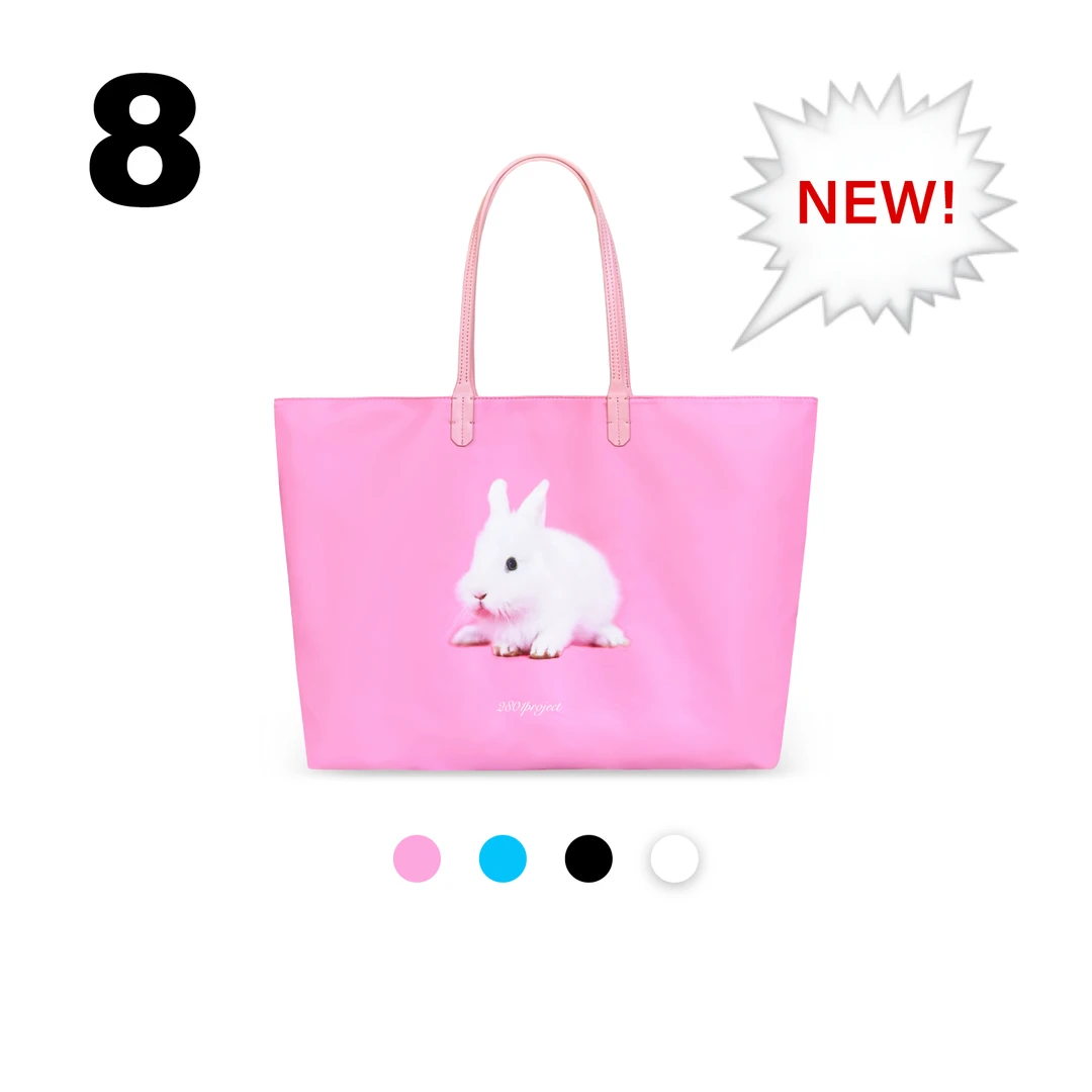 2801“小猫小狗拯救地球”大容量印花防水托特包通勤 i Meow you