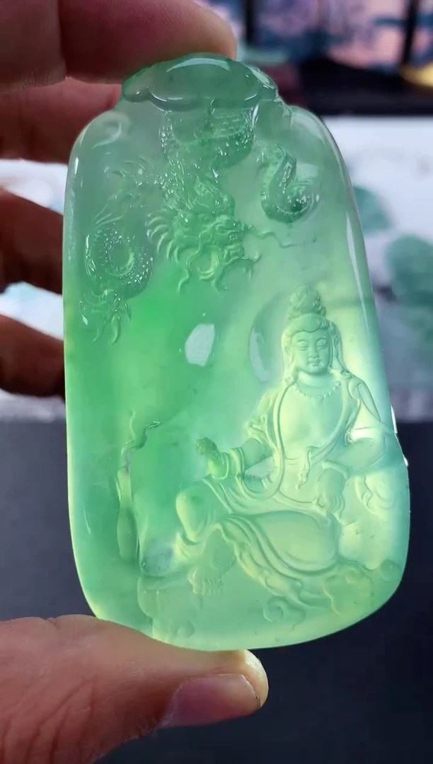 颈饰未镶嵌翡翠天然A货翡翠 定制翡翠 定金