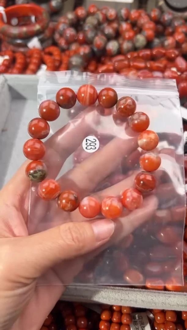 南红玛瑙手串未镶嵌12+
