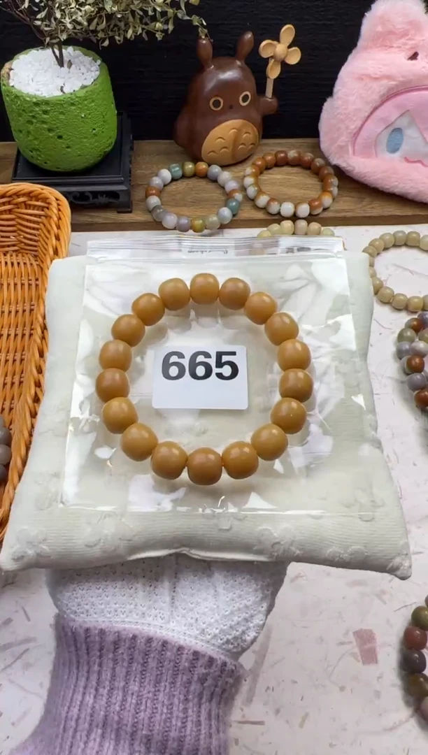 手串菩提根/象牙果665卡14干磨桶珠黄油西多士