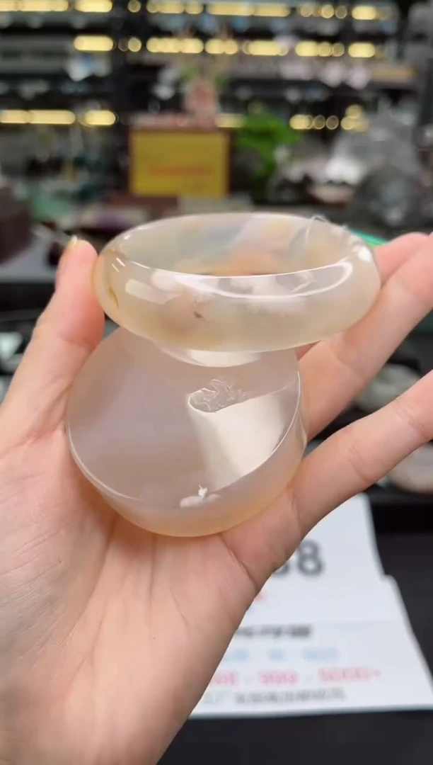 【闪购商品】石英质玉手镯未镶嵌58圈口（赠品镯心）3681043