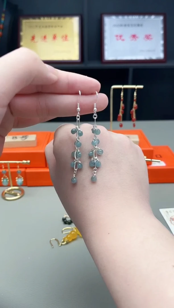 未镶嵌翡翠耳饰911