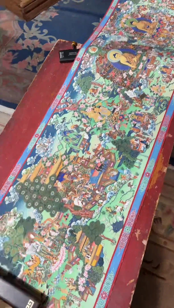 卷轴画龙妹唐卡直播tk16