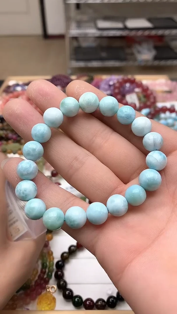 【闪购商品】针钠钙石（海纹石）手链未镶嵌手链105