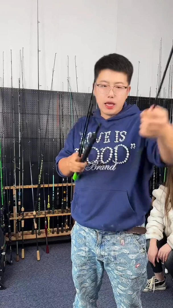 1.8m碳素竹叶青五节直柄1.8米（瑕疵尾货竿，没有售后，介意勿拍）