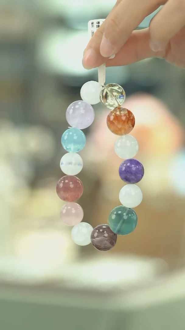 未镶嵌手串水晶天然水晶多宝手串