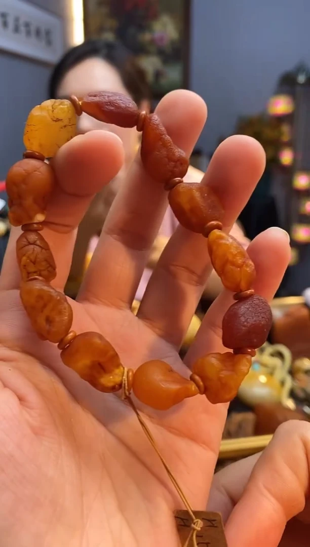 手链琥珀未镶嵌手串