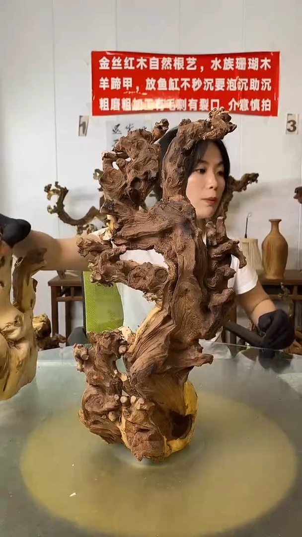 香榧木虹****食金丝红木 羊蹄甲