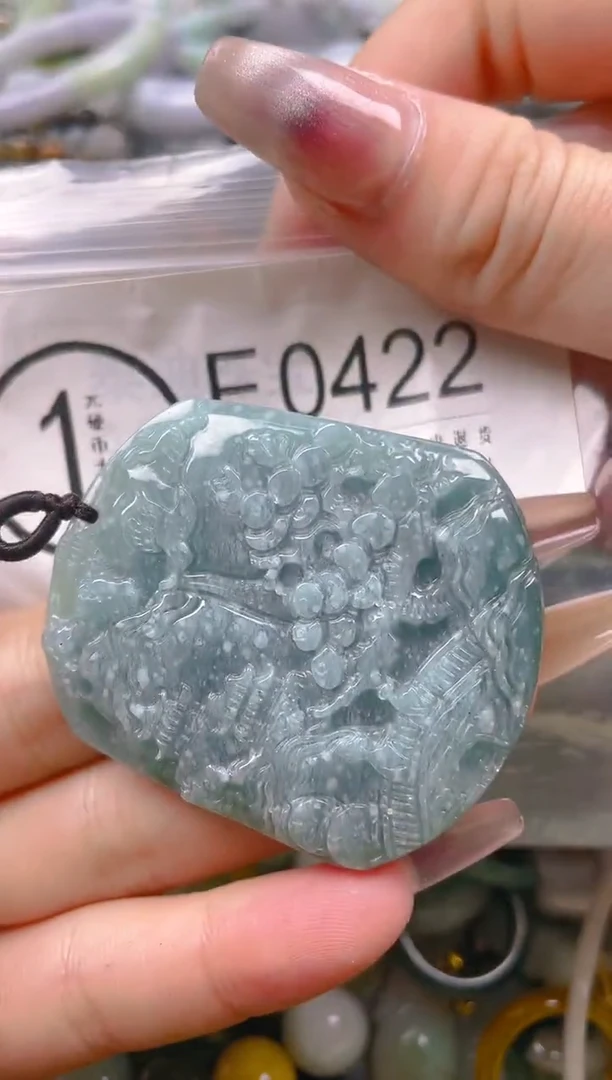 【闪购商品】翡翠颈饰未镶嵌/E/翡翠A货一图一物