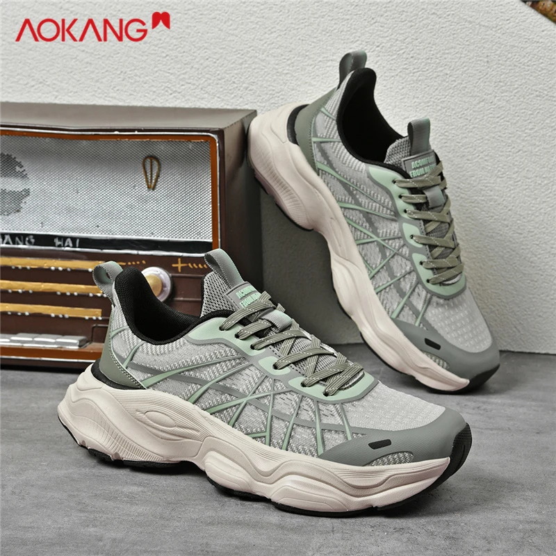 一秒入夏奥康男鞋正品夏季网面透气休闲运动软底防滑男士时尚潮鞋