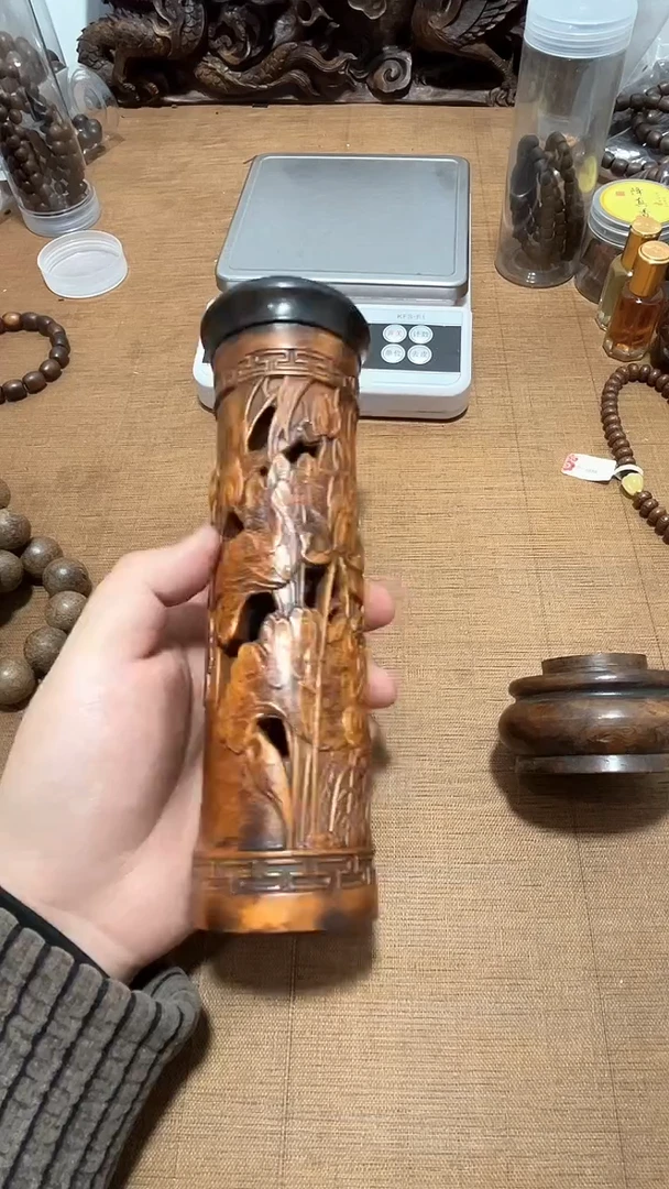 【闪购商品】檀香木精品推荐黄杨雕刻香筒