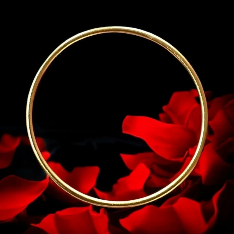 【小杰甄选】 国潮简约大气百搭时尚细款手镯合金素圈手镯（ZL8146）