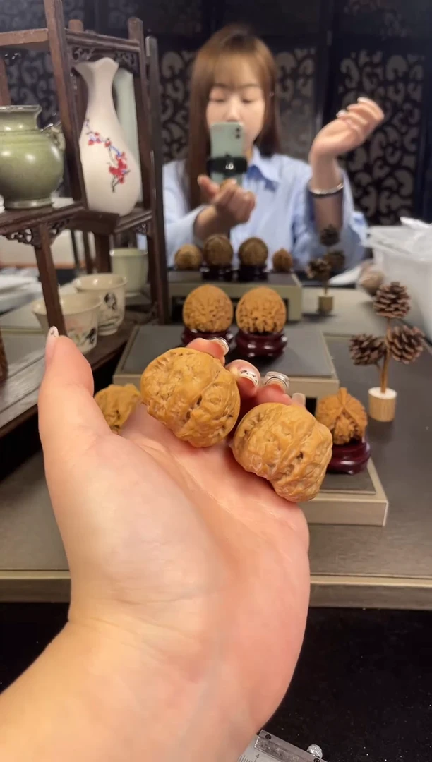 【闪购商品】文玩核桃把件蛤蟆头38尺-13