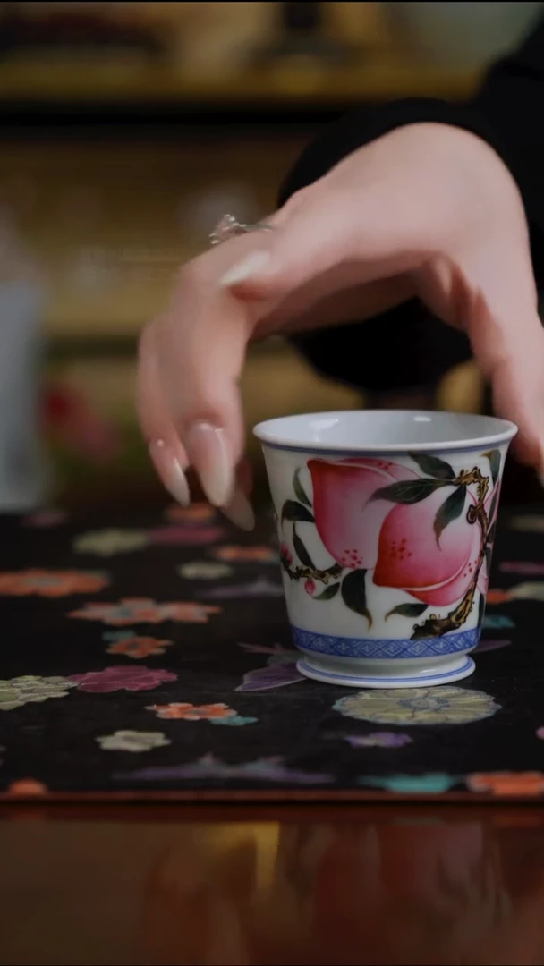 杯景德镇陶瓷杯碗柴烧多人