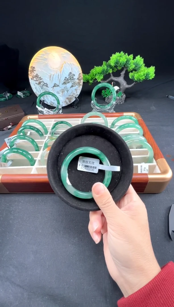 未镶嵌手镯石英质玉（非洲翠）真品上等纯天然非洲翠玉手镯石英质玉