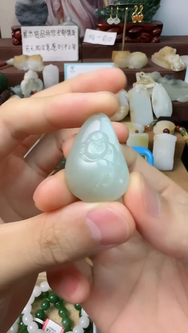 颈饰未镶嵌和田玉牛*牛佛公