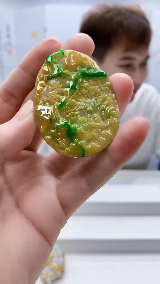 定制翡翠未镶嵌4868bb-毛货挂件121