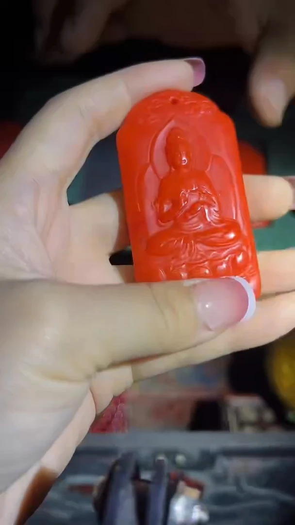 和田玉未镶嵌挂件和田玉观音牌.1件