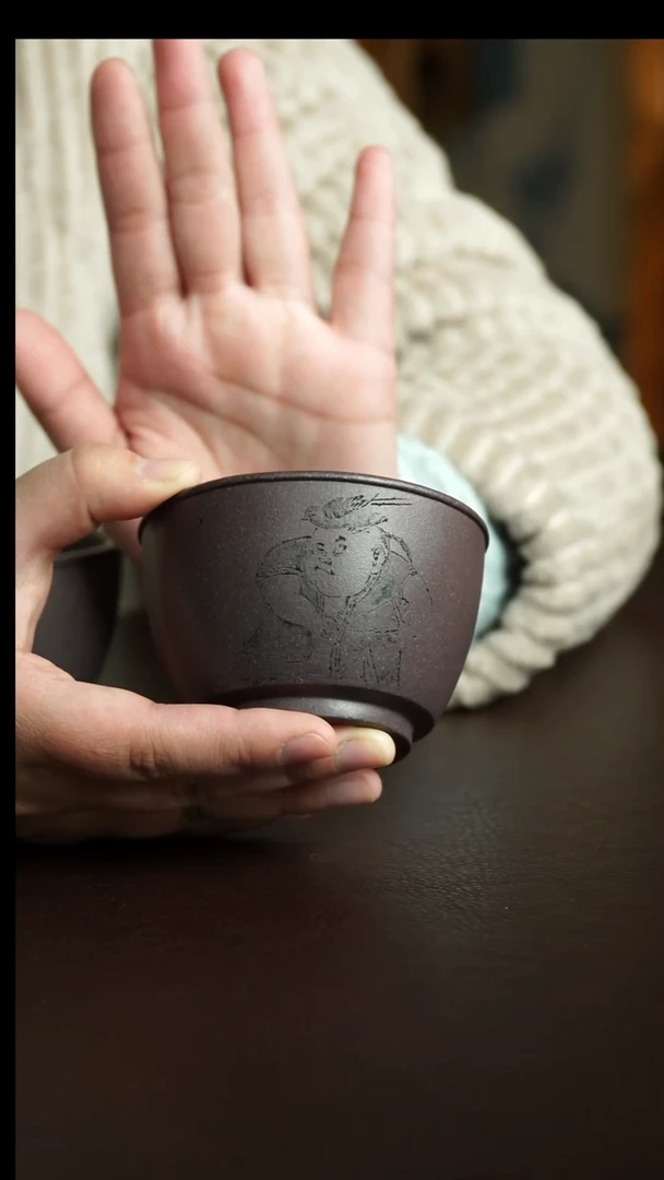 茶杯紫砂6号 特价童子杯 宜兴紫砂原矿作品