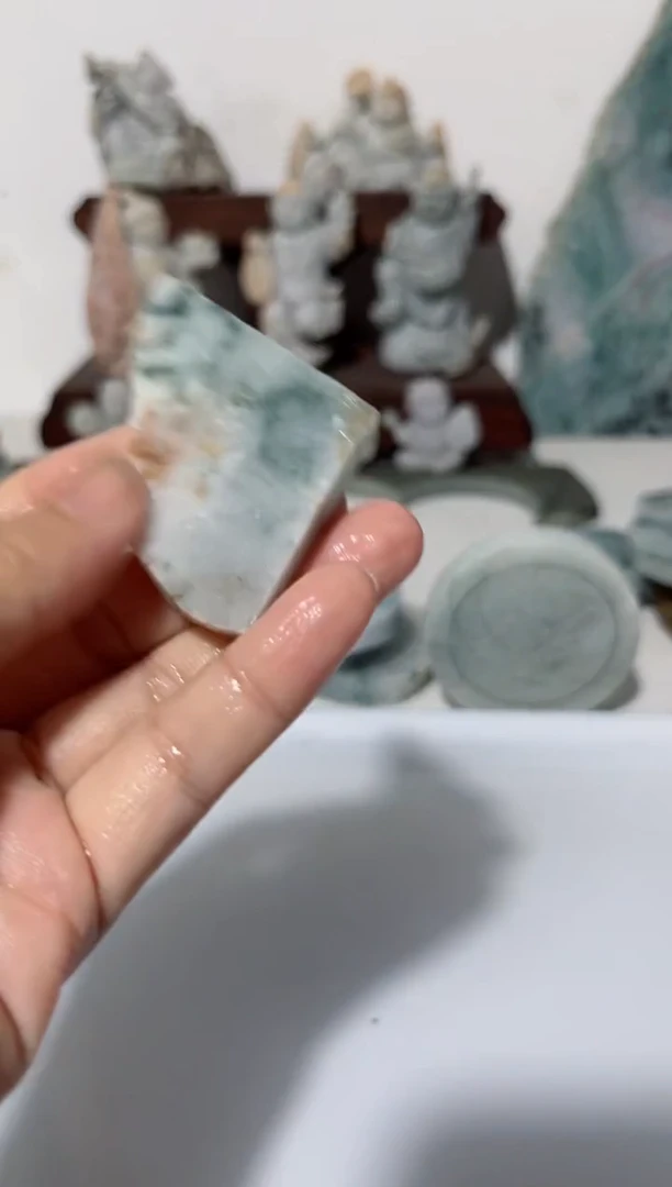 翡翠散珠缅甸翡翠A货6128