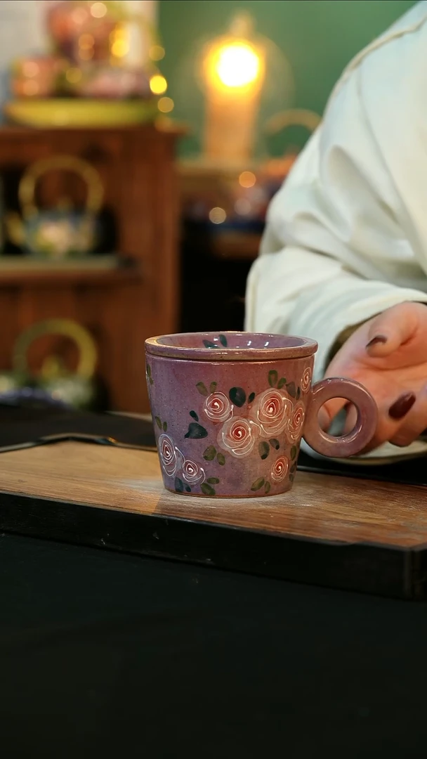 【闪购商品】杯手绘心瓷陶瓷浮力