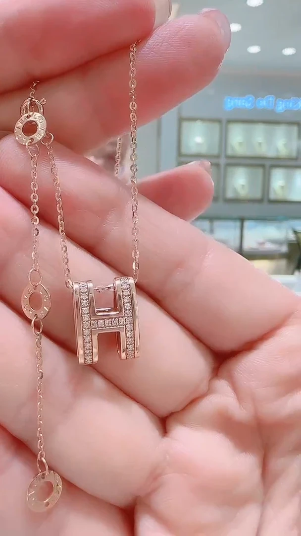 套链18K金镶嵌钻石18K金套链