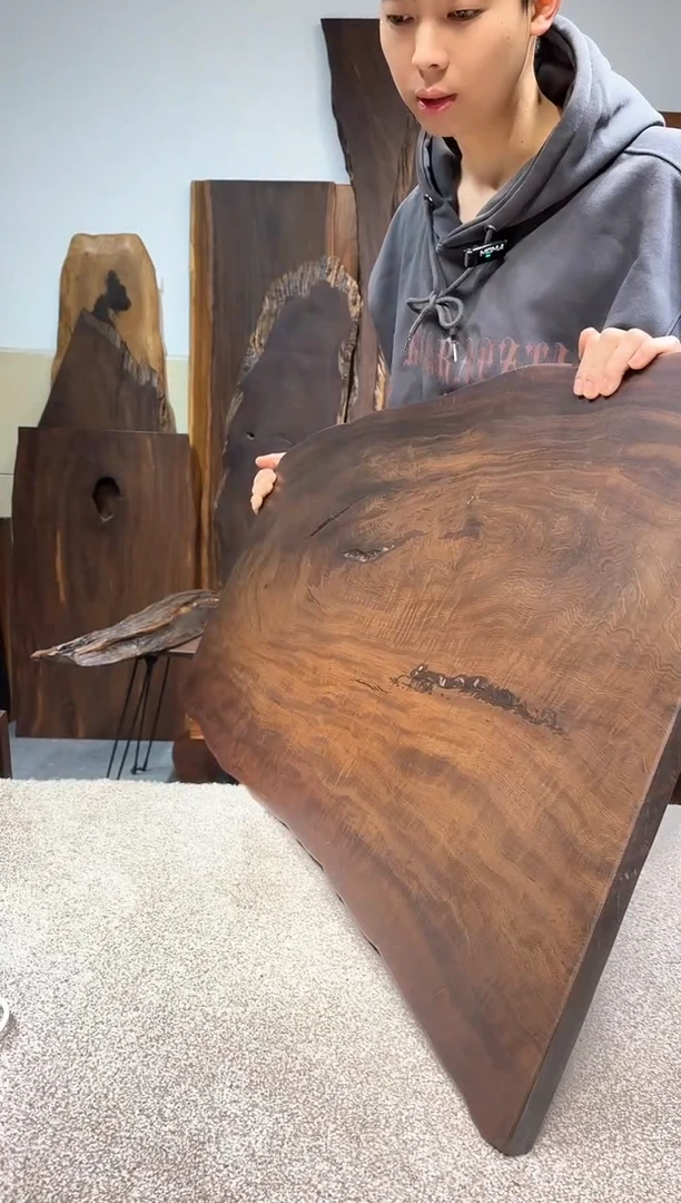 【闪购商品】风车木（黑檀木）尺寸91*55*2.5编号243