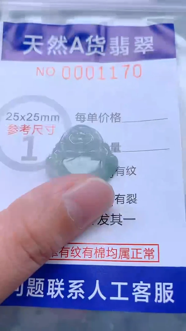 翡翠未镶嵌吊坠(不含链)1