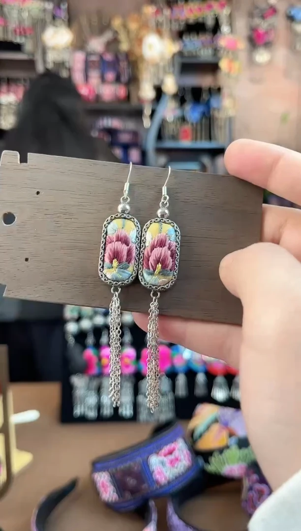 织绣民族风手工非遗老绣饰品252