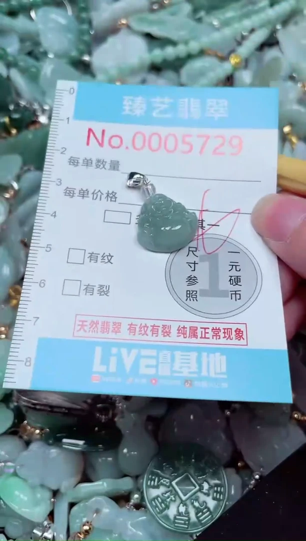 吊坠(不含链)未镶嵌翡翠5729