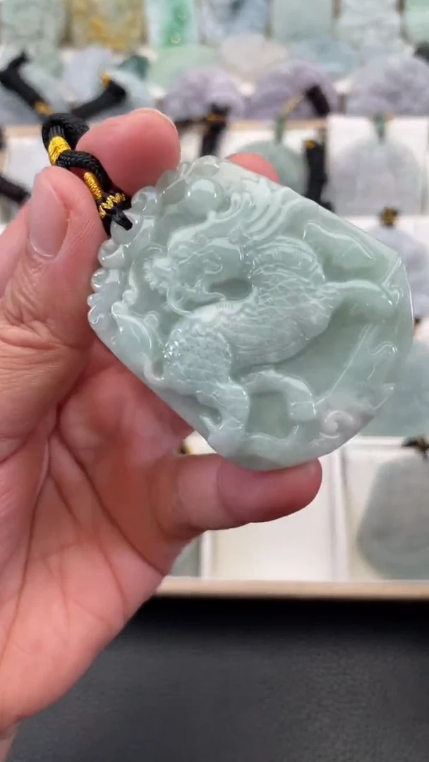 颈饰未镶嵌翡翠天然缅甸翡翠A货37