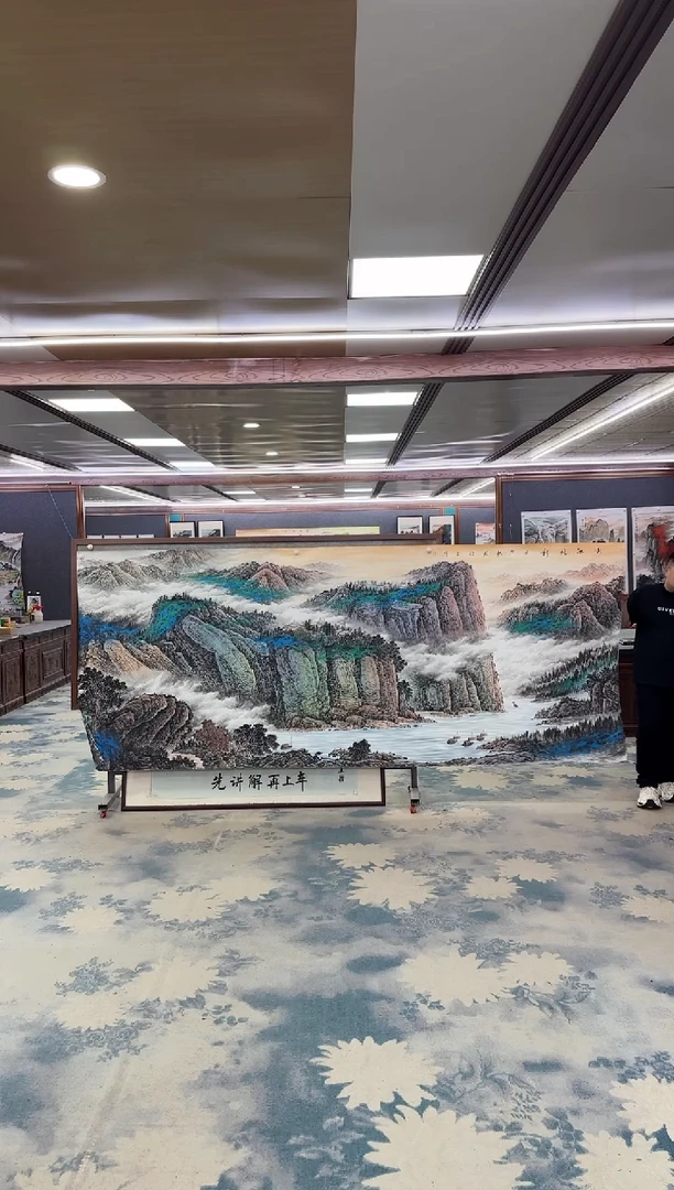 国画W-张伦玉-大丈二-山水国画