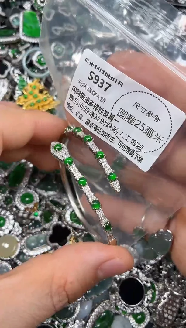 颈饰未镶嵌翡翠S937手镯