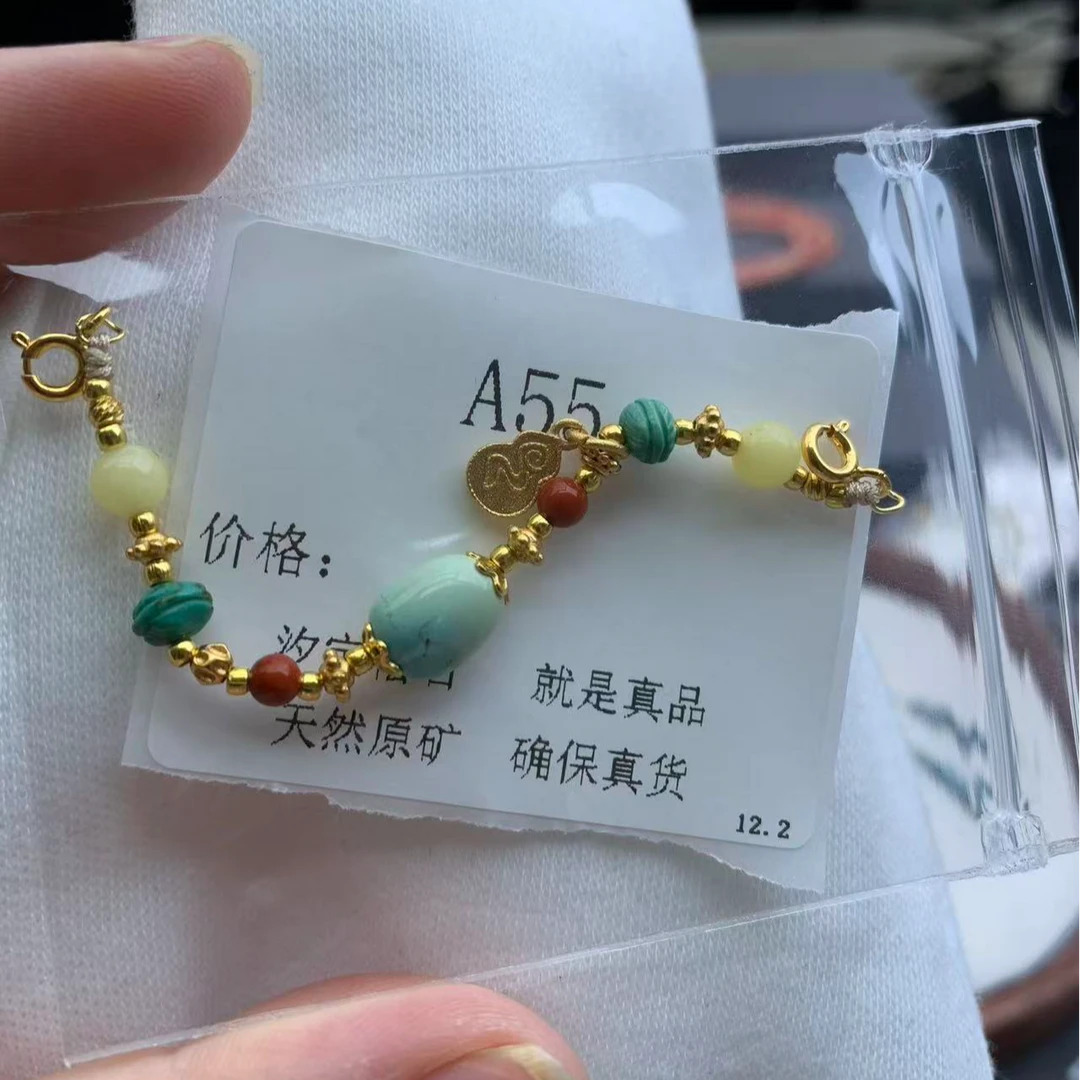 精品绿松挂件A55