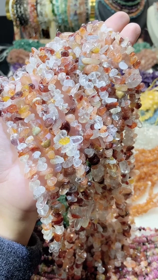 未镶嵌珠宝半成品水晶红胶花
