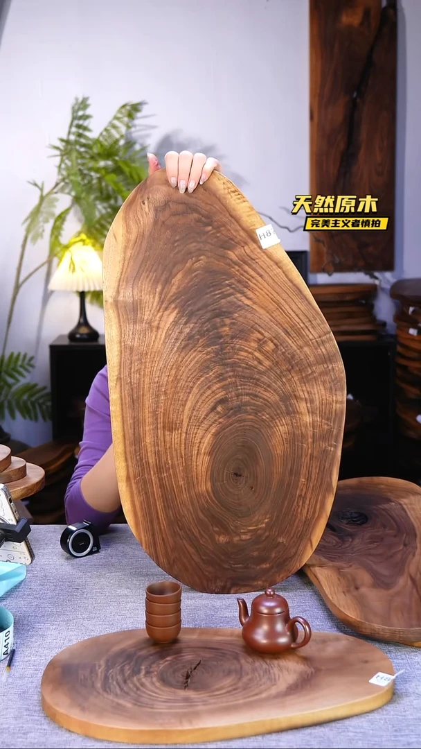 木北美黑胡桃原木.干裂疤结不属于商品质量问题完美主义者慎拍