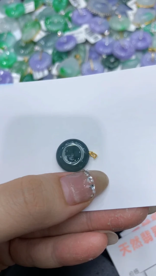 【闪购商品】翡翠颈饰18K金镶嵌222222222