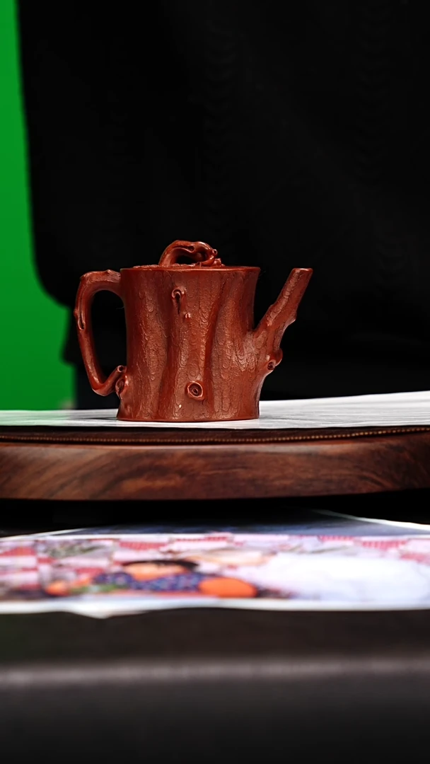 宜兴原矿高端紫砂 龙山朱S220cc