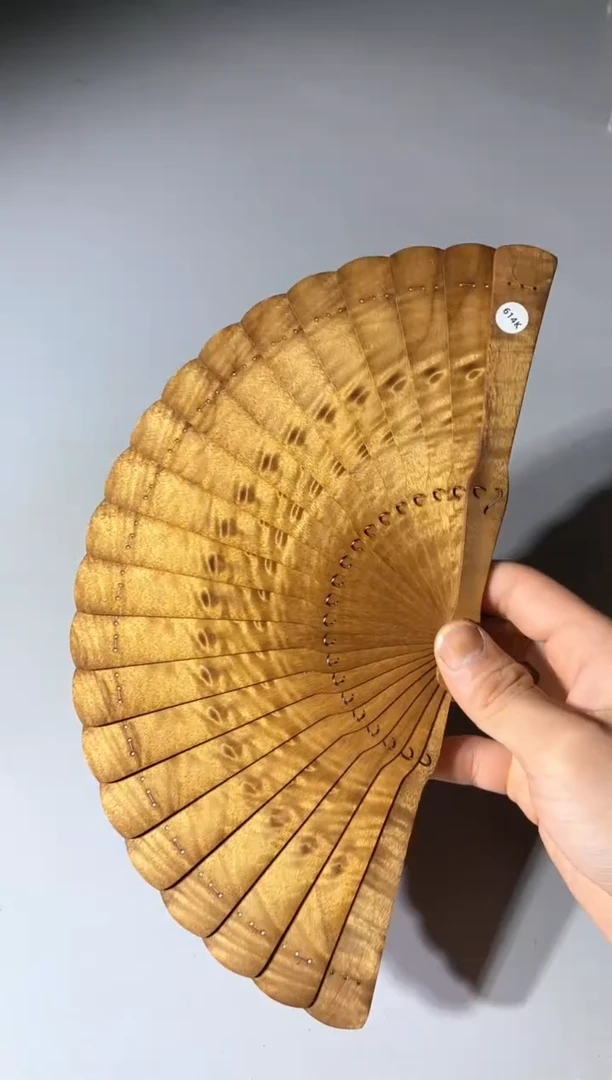金丝楠614号15cm金丝楠木小叶桢楠扇子