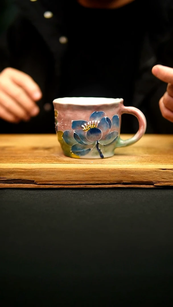 @@陶园瓷舍@@纯手工手绘@高温釉下彩